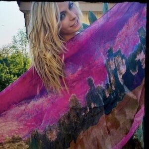 ❤️⚡️💙 Jerry Garcia Art Gorgeous Scarf ~ Grateful Dead